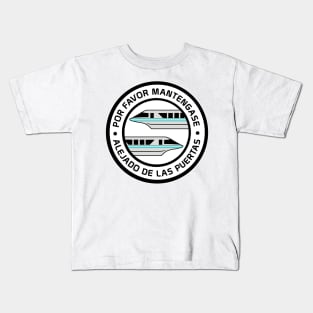 MonorailPorFavorTeal Kids T-Shirt